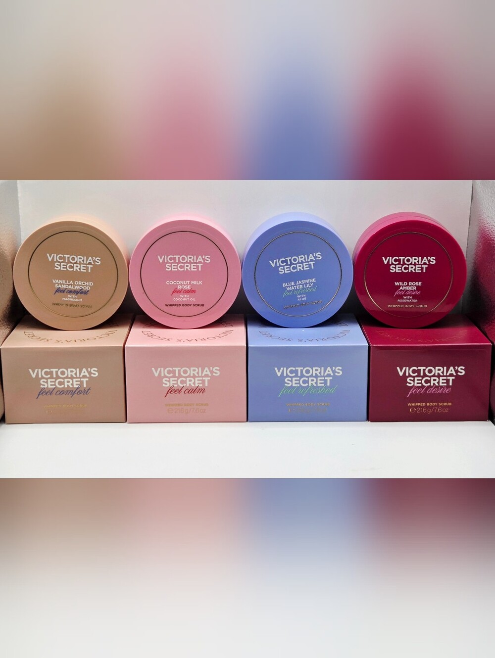 Victoria's Secret Whipped Body Scrubs BOXED Bundle New! 8PC